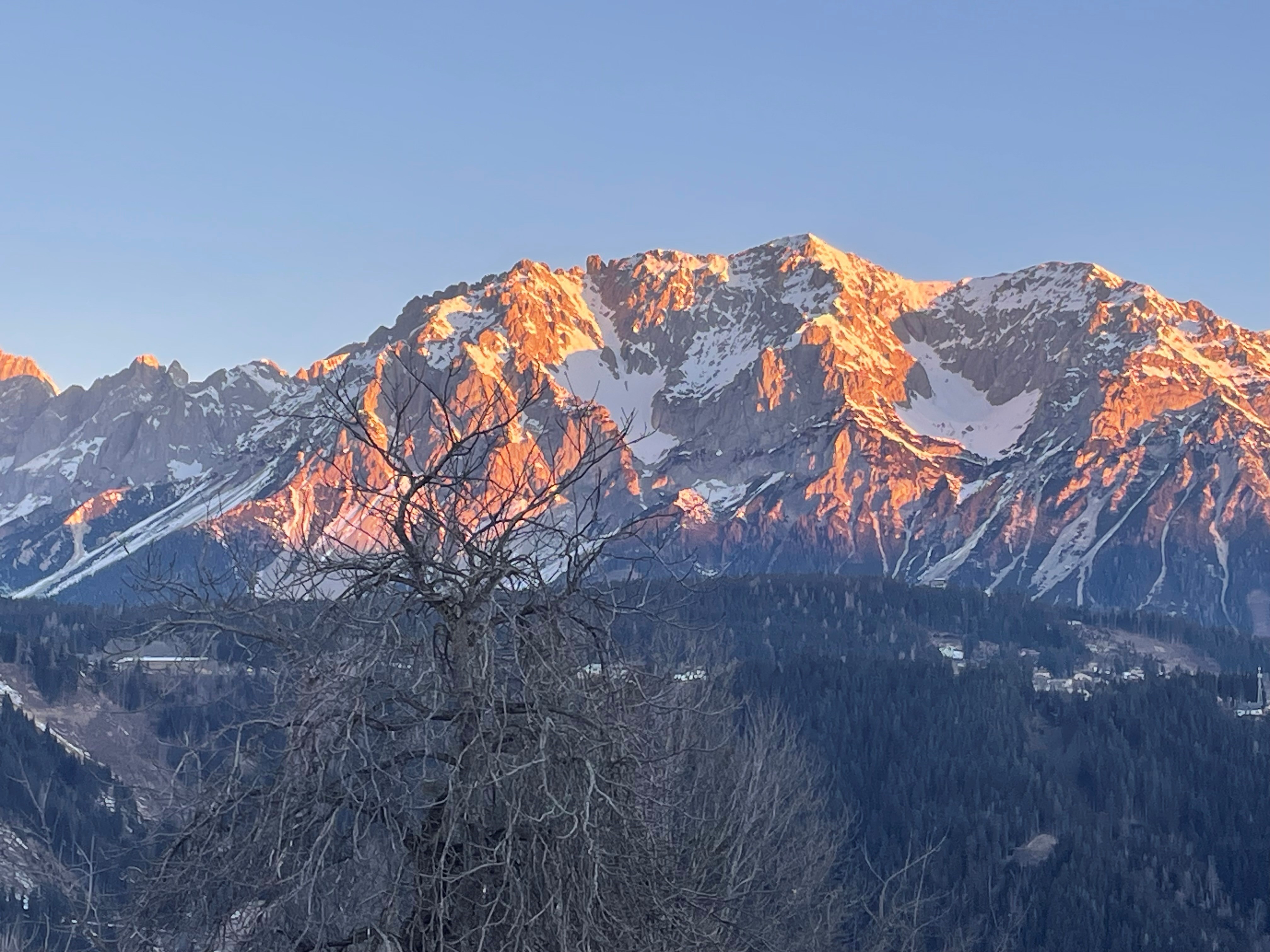 Gebirge im Winter